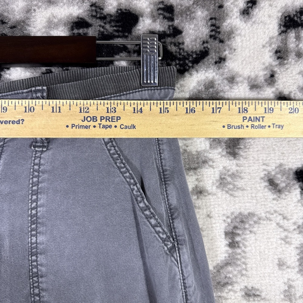 American Eagle Cargo‎ Pants Womens Size 4 Gray Wide Leg Skater Punk Y2K Stretch - Picture 3 of 10